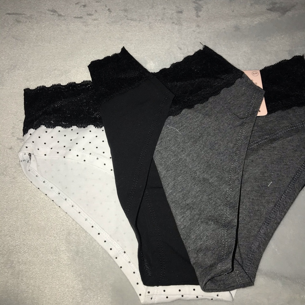 Set of 3 panties Rose + Vine (Brand New)